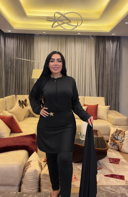 Black Nancy SL Burkini